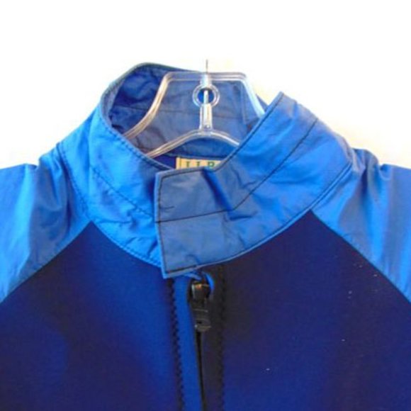 Vtg L.L. Bean Blue Sport Rash Guard Long Sleeve L - Picture 3 of 5